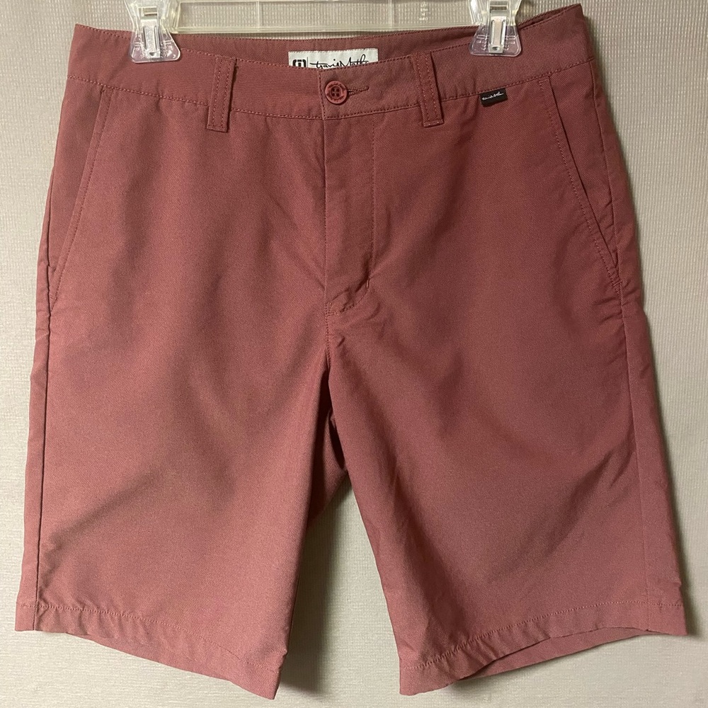 Travis Mathew Mens Golf Shorts Waist 30 Color Butgundy Used